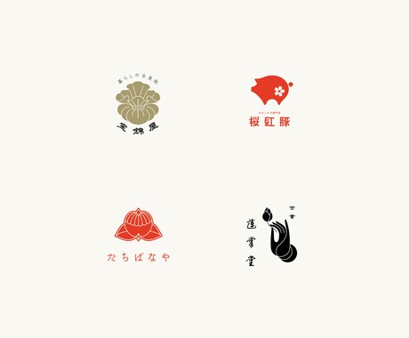 フラットな和風イラストを作成します ロゴマークやシンボルマークなどにご活用ください。 イメージ2