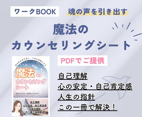 魔法のカウンセリングシート★PDFで提供します 自分にも他人にも使える！ココナラ出品者さんにもおすすめ♡ イメージ1