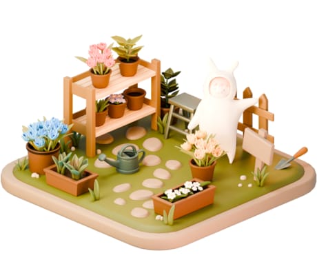 小さめ～相談OK｜ミニチュア3Dイラスト制作します サイト・ブログ・広告・資料に使える！ミニチュアな3Dイラスト イメージ1