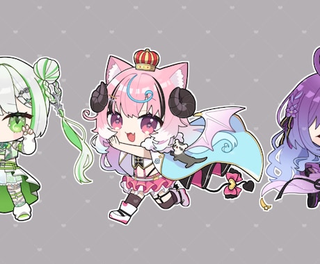 企業実績多数！SDキャラを描きます 可愛いミニキャラを制作します！ イメージ2
