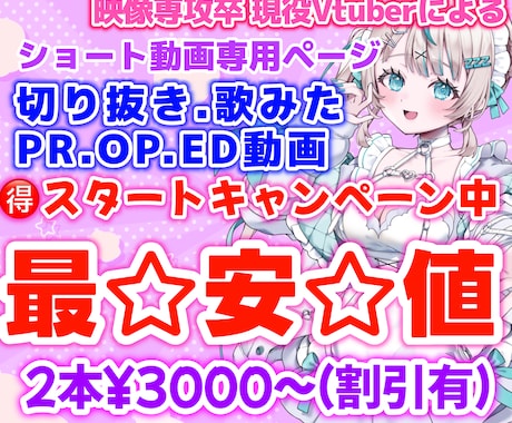 最安値！バズる動画作ります イメージ1
