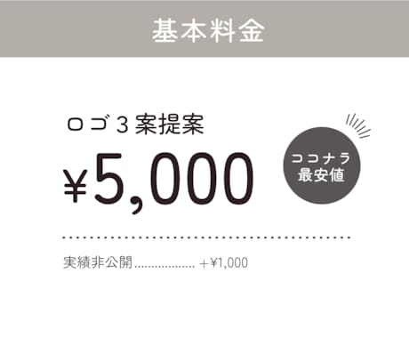 シンプルで長く親しまれるロゴをお届けします ７月末までの特別価格！お気軽に見積相談ください。 イメージ2