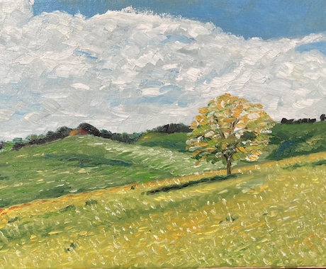 背景、風景画を提供いたします 手描き風の美しい高原や、田舎の風景などを提供します。 イメージ2