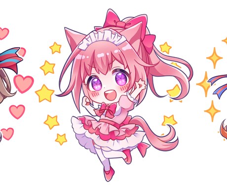 グッズイラストお描きします 自分のグッズを作ってみたいという方にイラストを提供します！ イメージ2