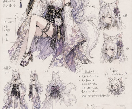 オリジナルキャラ制作☆あなたの理想を描きます SNS用・配信用・ゲーム用キャラクター、一緒に描きませんか？ イメージ1