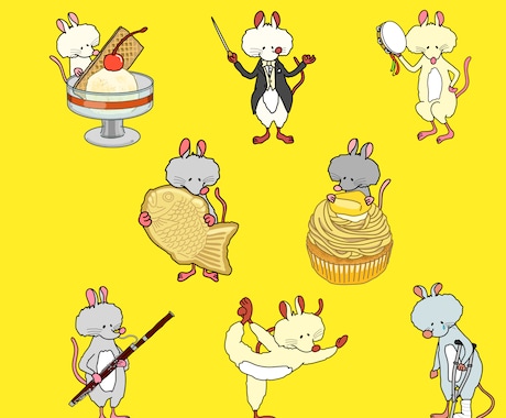 動物のゆるかわイラスト描きます 動物のシチュエーションイラストを描きます‼︎ イメージ2