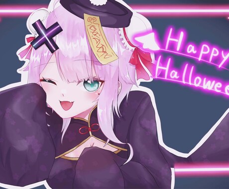 サムネやアイコン向けかわいいイラスト制作します パーツ分け立ち絵、キービジュアル、キャラデザ、なんでも可! イメージ2