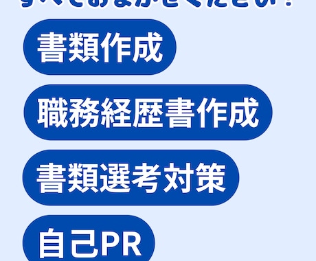話すだけでOK！自信が持てる職歴書&履書歴作ります 即日納品可！年間300名を成功に導く現役エージェントが作成！ イメージ2