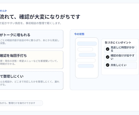 美容室向けLINE事前カルテを構築します 予約前の相談内容を自動で整理・保存しカルテ作成 イメージ2