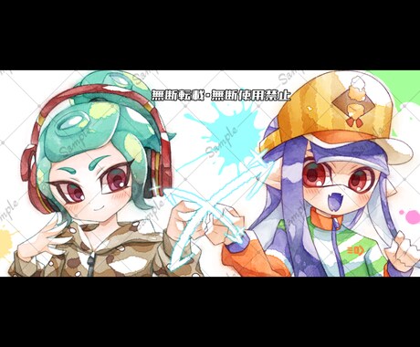 アナログ水彩風の萌え系イラスト描きます 動画サムネ、同人誌の表紙など、ご希望に合わせてお描きします！ イメージ2