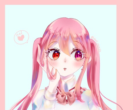 オリジナルキャラクターのアイコン描きます 女の子を描くのに特化しました！！！ イメージ2
