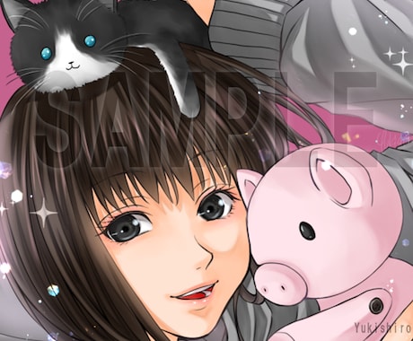 SNS用アイコン描きます あなただけのアイコン、SNSなどに是非どうぞ！ イメージ1