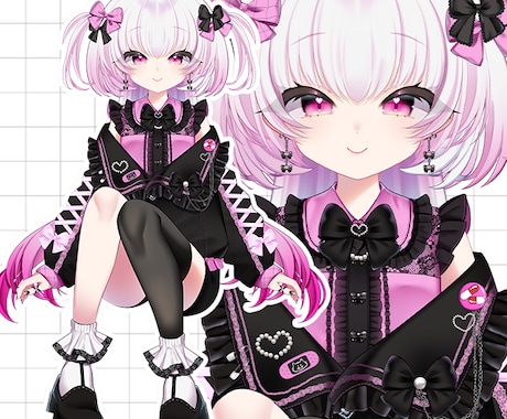 キャラデザ～全身モデリングまで制作いたします 商用利用料込み！高品質なモデルでVtuberデビュー！ イメージ2