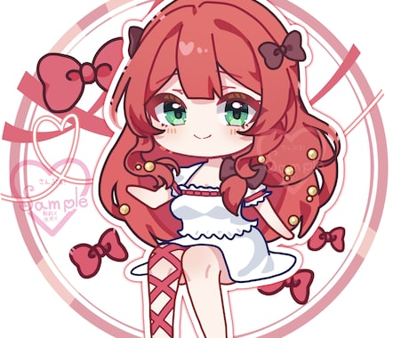 ちまっとかわいいミニキャラ描きます 可愛くて透明感のあるキャラクター イメージ1