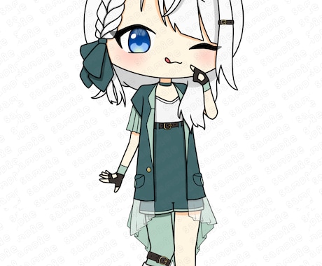 少しミニな全身イラストを描きます 細部まで描きこまれた少しミニなイラストお描きします！ イメージ1
