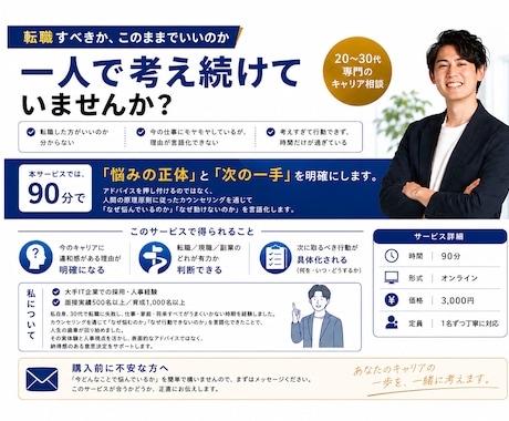 転職のお悩み相談|キャリアのプロがお手伝いします イメージ1