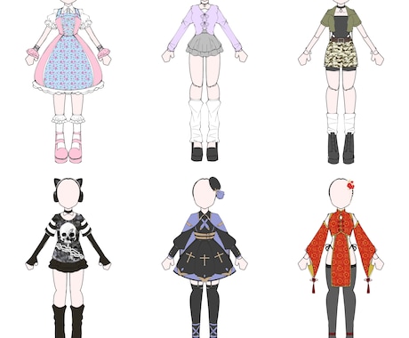 キャラクターの衣装デザインします イメージ1