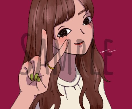 個性的で人と被らない、お洒落イラスト描きます お写真を元にイラストを作成いたします⭐︎アイコン画像等に！ イメージ2