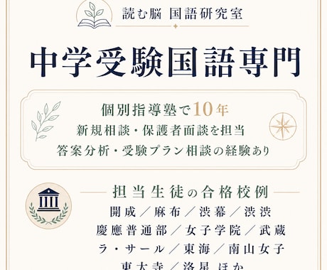 中学受験国語の答案を診断します プロの講師が「国語を伸ばす」ための手がかりを見つけます。 イメージ2