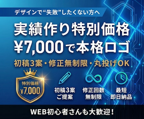 実績作り特別価格！7,000円で本格ロゴ作成します 初稿3案ご提案・修正無制限・丸投げOK！最短即日納品 イメージ2