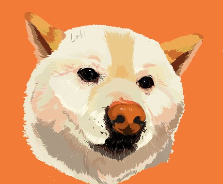 パソコンやスマホの壁紙などに！愛犬イラスト描きます コントラストがある、太陽を浴びたような明るい絵が特徴的です。 イメージ2