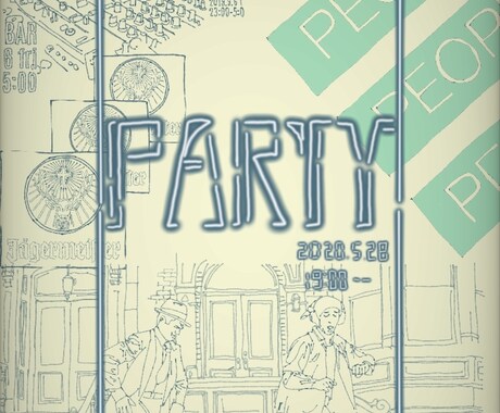 イベントフライヤー描きます お洒落なフライヤーを作ります。 イメージ2