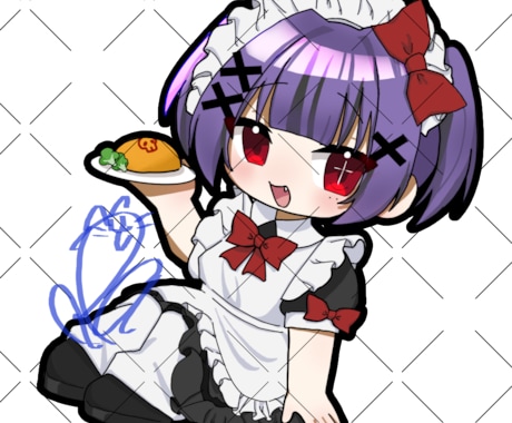 SNSのアイコン用のミニキャライラスト書きます ミニキャライラスト最短3日で納品します イメージ1