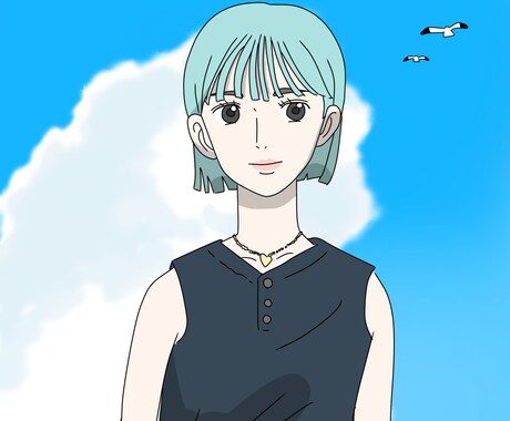 スタジオジブリ風の似顔絵をお描きします 世界でオンリーワンのオリジナルイラストを作成いたします イメージ2