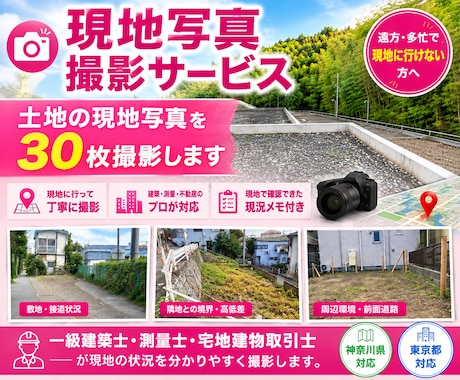 現地写真撮影サービス／あなたの代りに現地に行きます イメージ1