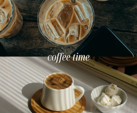 韓国風シンプルカフェ向けメニュー表作成します インスタ映えするおしゃれなカフェデザインが得意です イメージ1