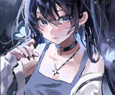 透明感のある配信用イラスト描きます 透明感のあるイラストを描きます イメージ1