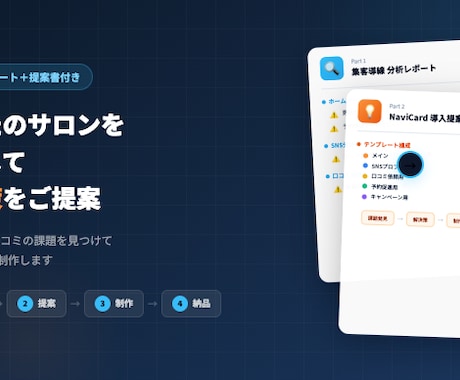 HP・SNSを分析！サロン向け店舗ページ制作します HP・SNS・口コミを分析し改善策と集客ページを制作します イメージ1