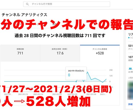 YouTube登録者500人増やします 登録者の高品質なチャンネル登録！500人増えます イメージ2