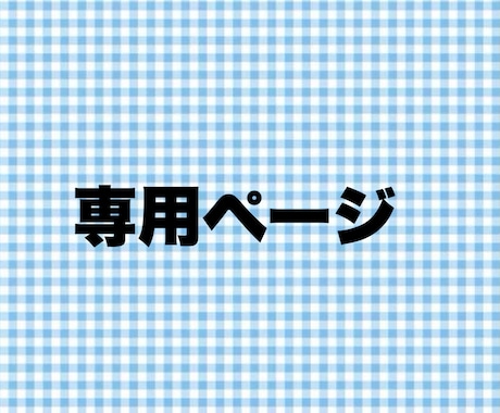 専用ページになります 他の方のご購入はできませんのでご了承ください。 イメージ1