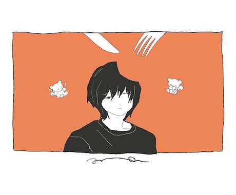 不思議な世界観のイラストお描きします グッズや動画SNS等で映えるイラスト描きます！ イメージ2