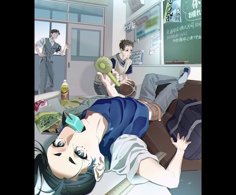 印象的なイラストを制作！イラスト全般お描きします 老若男女、体形、種族、背景ありなし問わずご相談ください！ イメージ2
