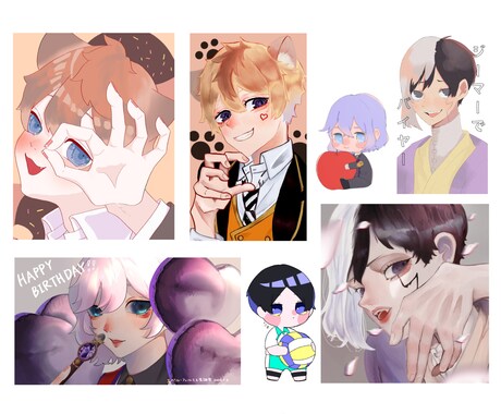 イラストオーダーおうけします アイコン、ヘッダー、サムネイル等用途に合わせたイラスト イメージ2