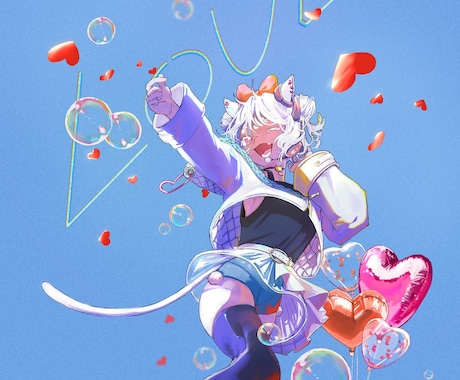 イラスト、キャラクターを作成します 商用利用可能な1枚絵を描きます。 イメージ1