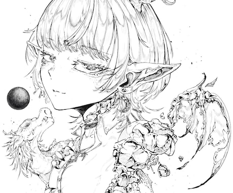 MVやキャラデザなど2Dイラストをお描きします 世界観、精密さを大切にしたキャラデザやイラスト等が得意です! イメージ2