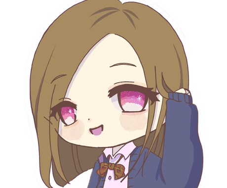 SNS等で使えるアイコン描きます ミニキャラアイコンをお探しの方へ イメージ1