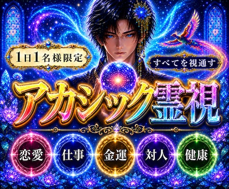 あなたの総合運を【アカシック霊視】します あなたの魂に刻まれた記録から、今の流れを全て読み解きます イメージ1