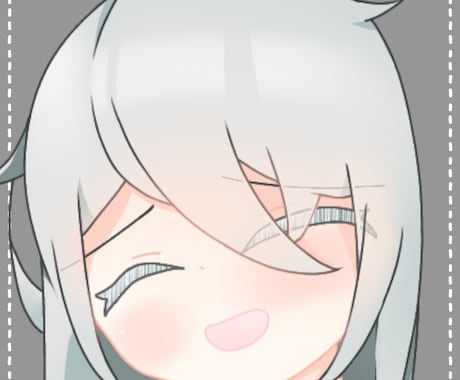 可愛くて透明感のあるアイコンを描きます イメージ1