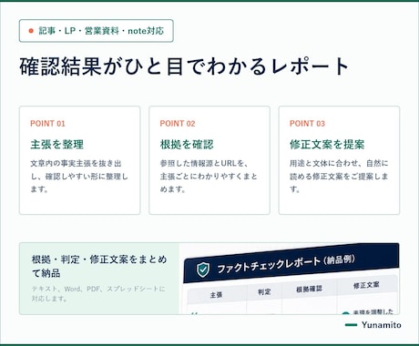 AI記事の事実確認と根拠URLを整理します 5,000字まで｜数字・制度・固有名詞を出典付きで確認 イメージ2