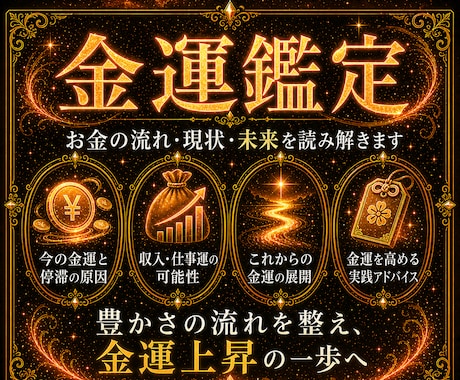 霊視であなたの中に眠る豊かさの鍵を見つけ出します 霊視で金運の流れを読み解く　収入・副業・お金の悩みを解決 イメージ1