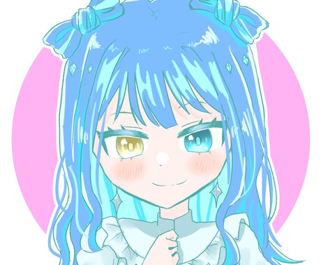 SNS向けのアイコン作成致します 女の子向け作品のような可愛いイラストが得意です！ イメージ2