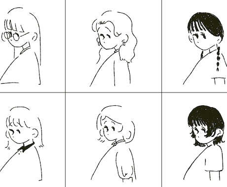 ゆるいイラストのアイコンを作成します イメージ1