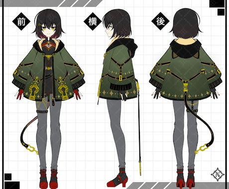 キャラクターや衣装のラフデザインを製作いたします イメージ1