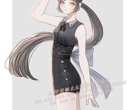 綺麗可愛い系、かっこいい系のキャラデザを承ります 綺麗で可愛いキャラクターデザインが得意です！ イメージ1