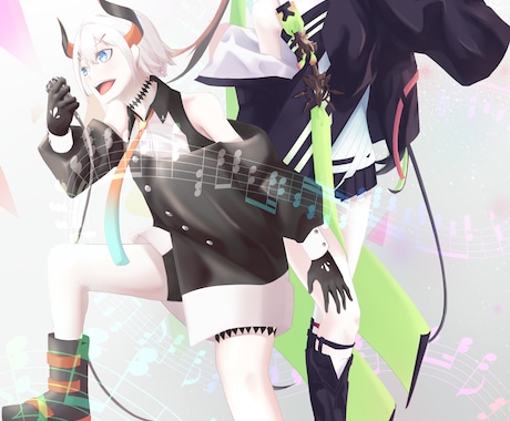 美麗なオリジナルイラストを描きます あなたのイメージするオリジナルキャラを壁紙やアイコンに！！ イメージ1