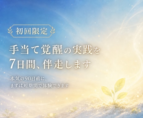 初回限定｜ヒーリング能力の入口をお教えします 7日間で覚醒の入口を体験してください イメージ1